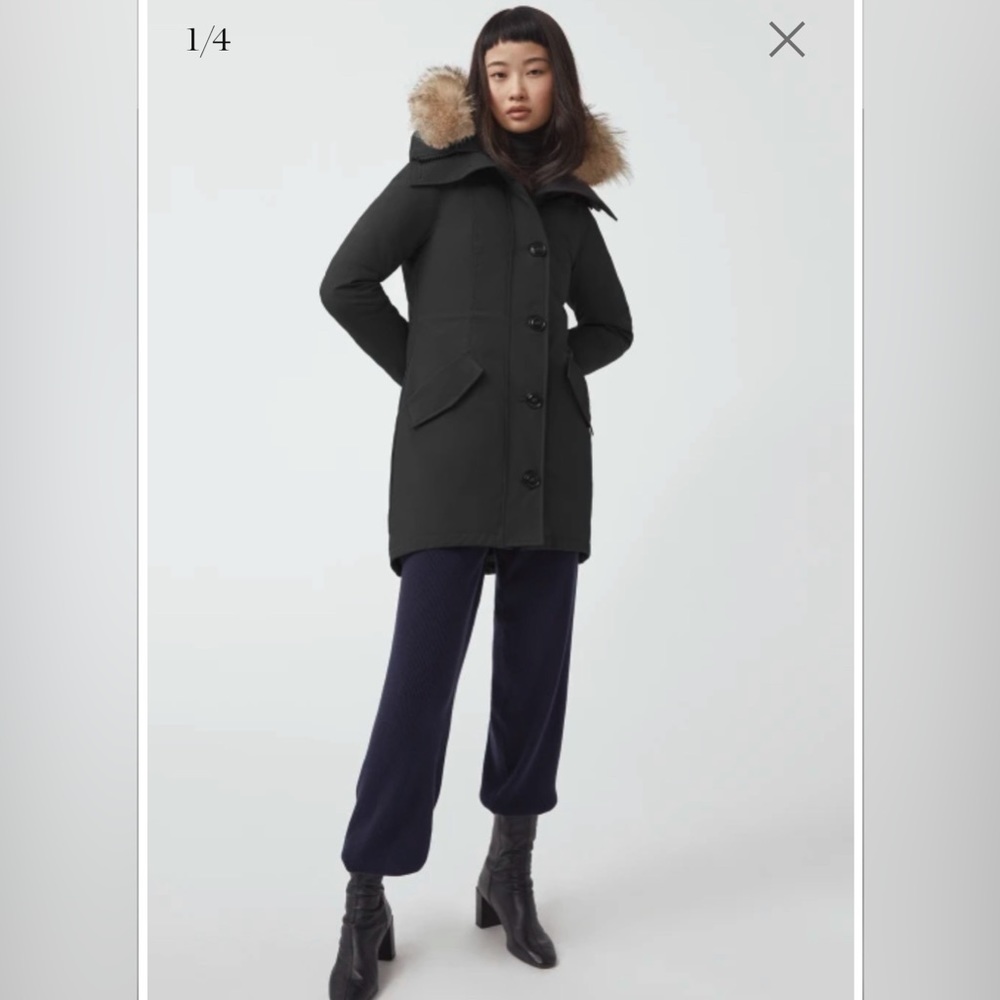 Canada Goose Like New Black XS Rossclair Parka Fusion Fit Heritage Orig $1650